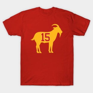 Kansas City Chiefs - Patrick Mahomes GOAT 15 T-Shirt
